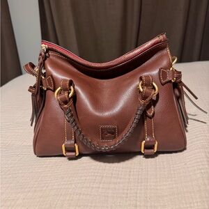 Dooney and Bourke Mini Florentine Satchel in Chestnut